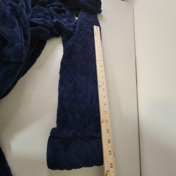 Tommy Bahama Men's Navy Blue Robe Size S/M Spa Lounge Relaxation Weekend Comfort - Picture 12 of 13